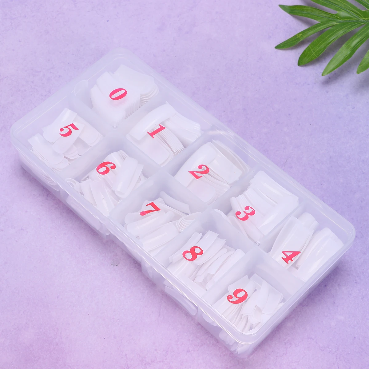 

500Pcs Nail Tips Decals Manicure Stickers Perfect Fit All Finger Sizes DIY Nail Art White Fake Nails Manicure Stickers