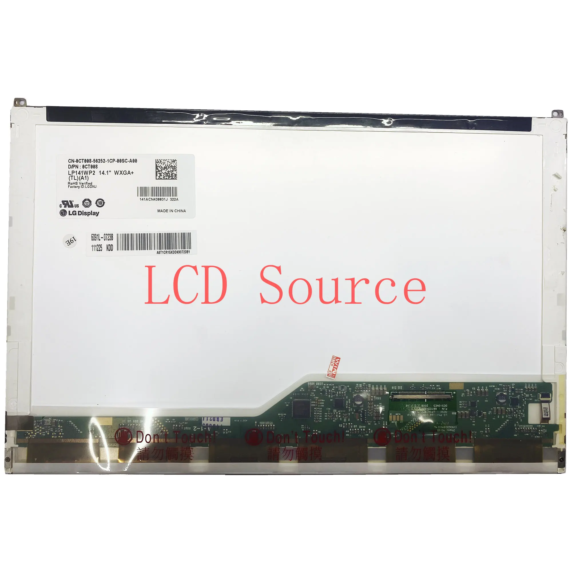 LP141WP2 TLA1 fit LP141WP2 TLA2 B141PW04 V.0 LTN141BT01 N141C6-L01 LTN141BT03 50 PIN 1440×900 Laptop LCD screen