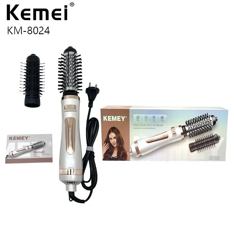 

KEMEI/ Kemei KM-8024 ladies styling curling iron multi-gear adjustable sonic vibration hair dryer comb