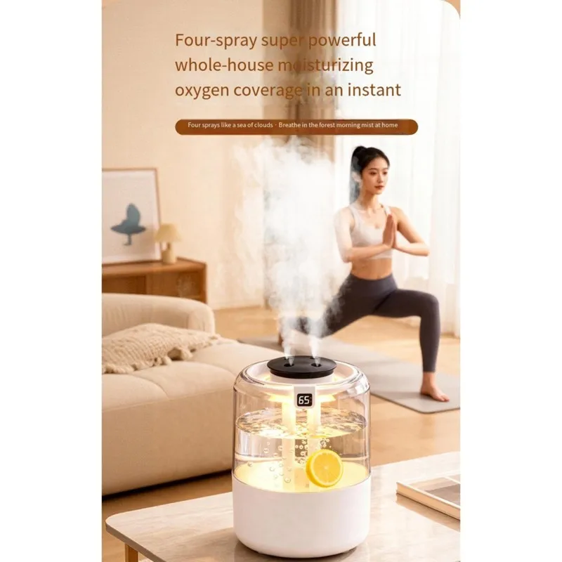 AC93-USB Air Humidifier For Home Use-4.1 To 6.0L Capacity Featuring 3+ Mist Outlets