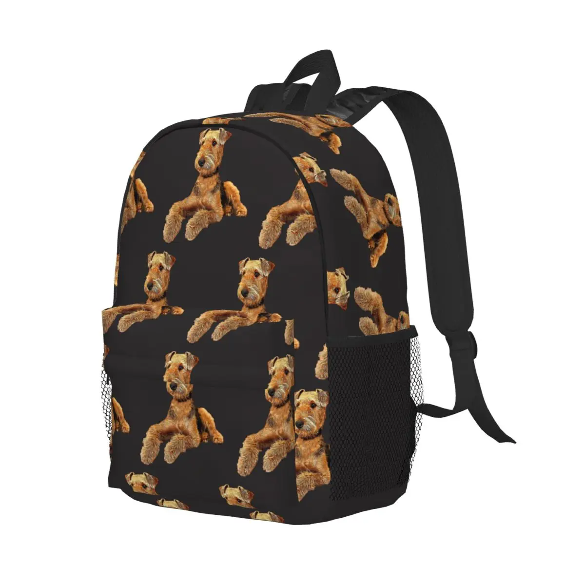Airedale Terrier Beautiful Dog Backpack Student Boys Girls BookBag Men Women School Bag Laptop Shoulder Bags