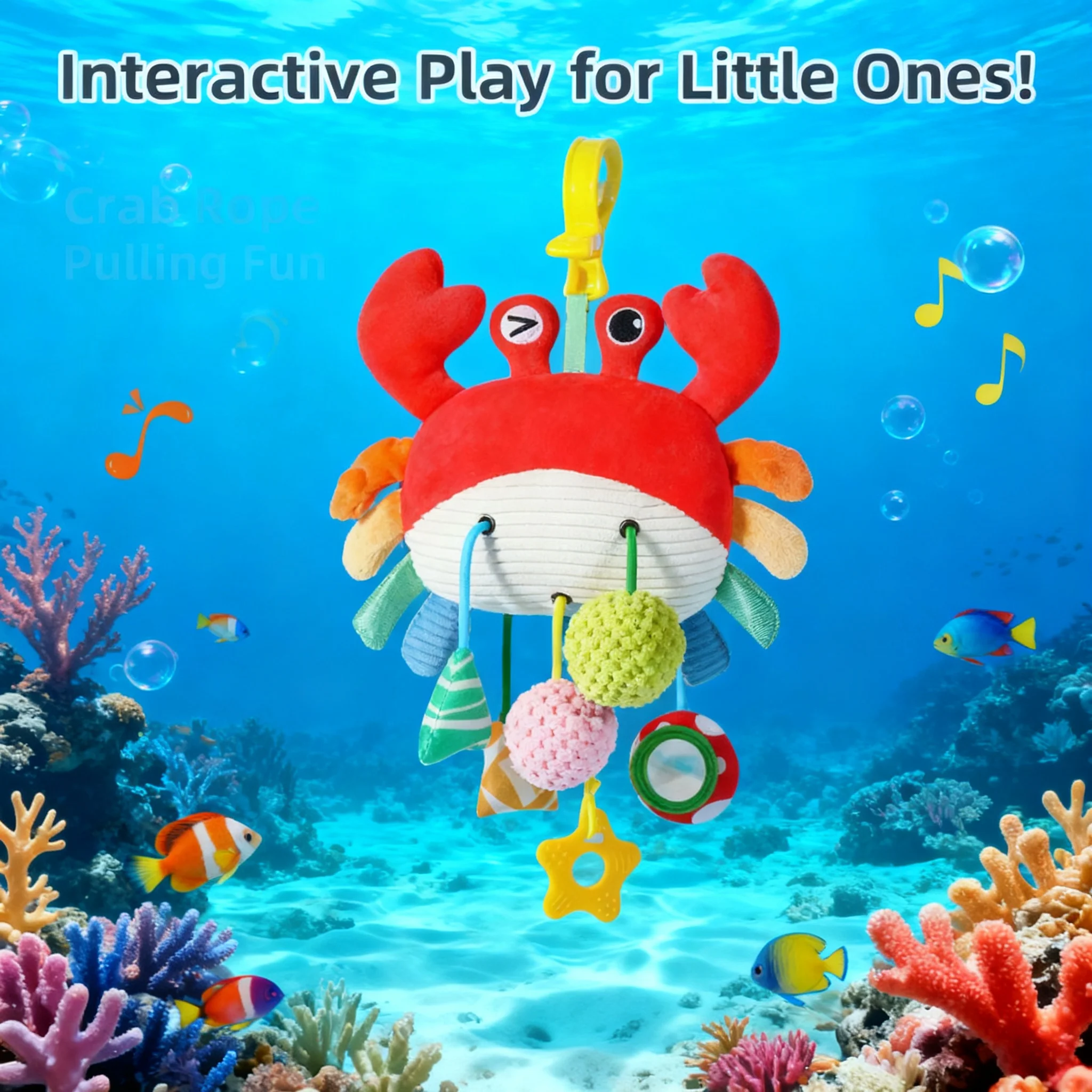 

Cartoon Drawstring Cheer Toy Hanging Bed Pendant Nibbled Bedbell Drawstring Can Be Pendant