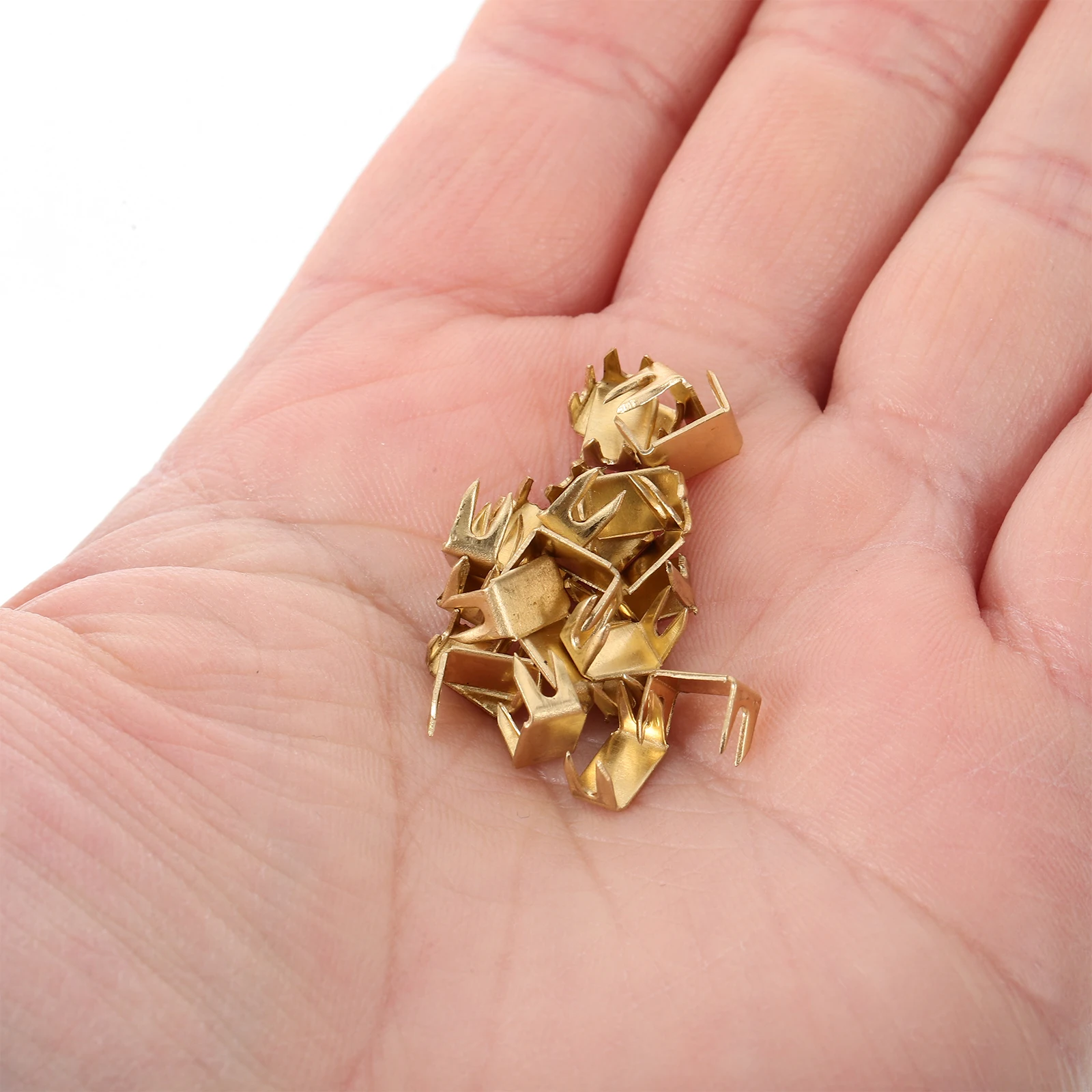 

200Pcs Zipper Stoppers Brass Four-Claw Grip Anti-Fall Stopper for Bags Jackets Backpacks Luggage Zipper Repair