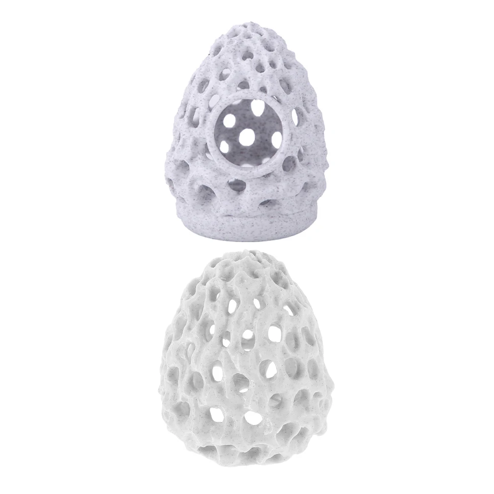 

2pcs Coral Shrimp Shelter Fish Hiding House Aquarium Aquarium Corner Decoration Betta Cave Breeding Cave Plastic Tunnel