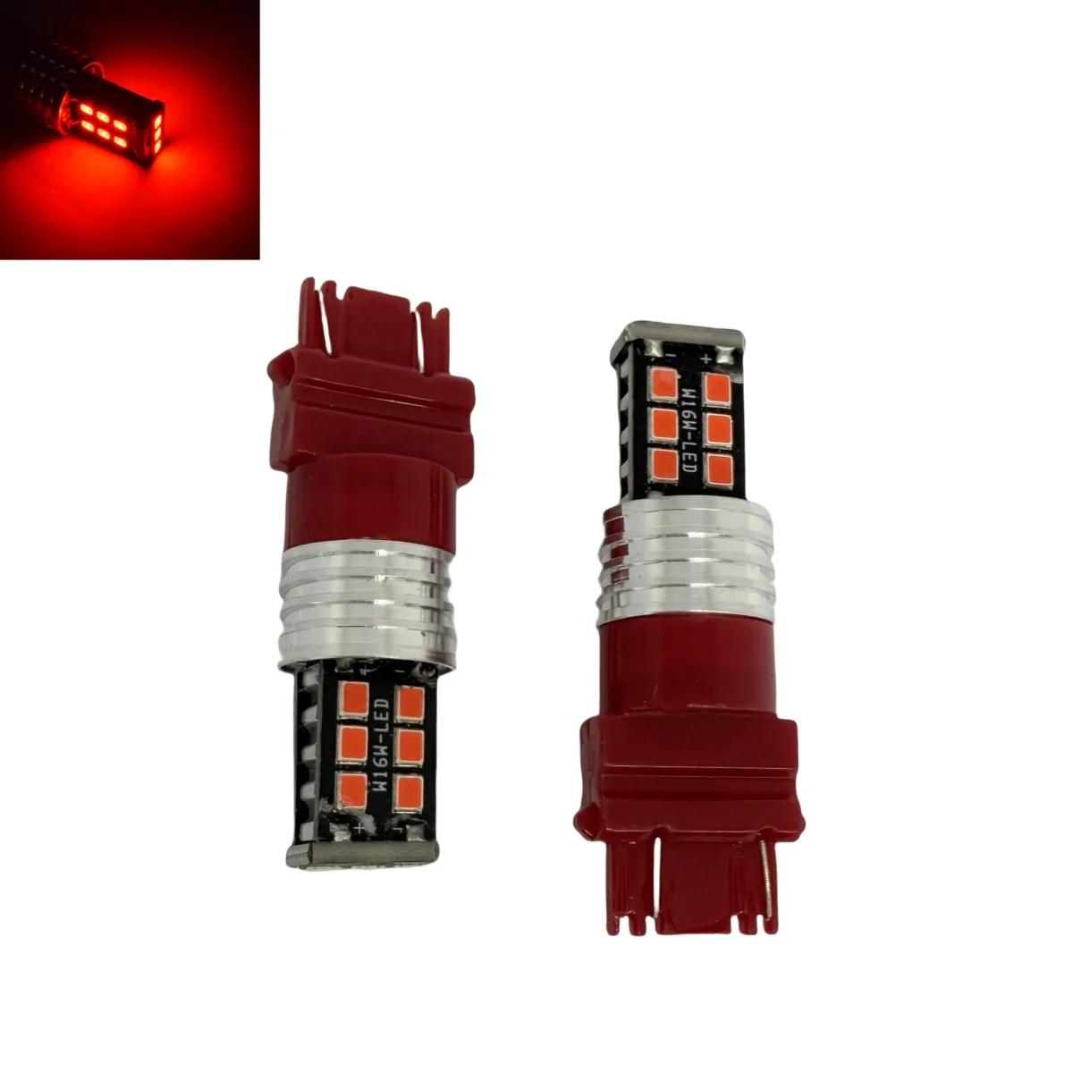 

2 шт. светодиодные лампы стоп-сигнала заднего фонаря 3157 3057 3357 4057 красный указатель поворота