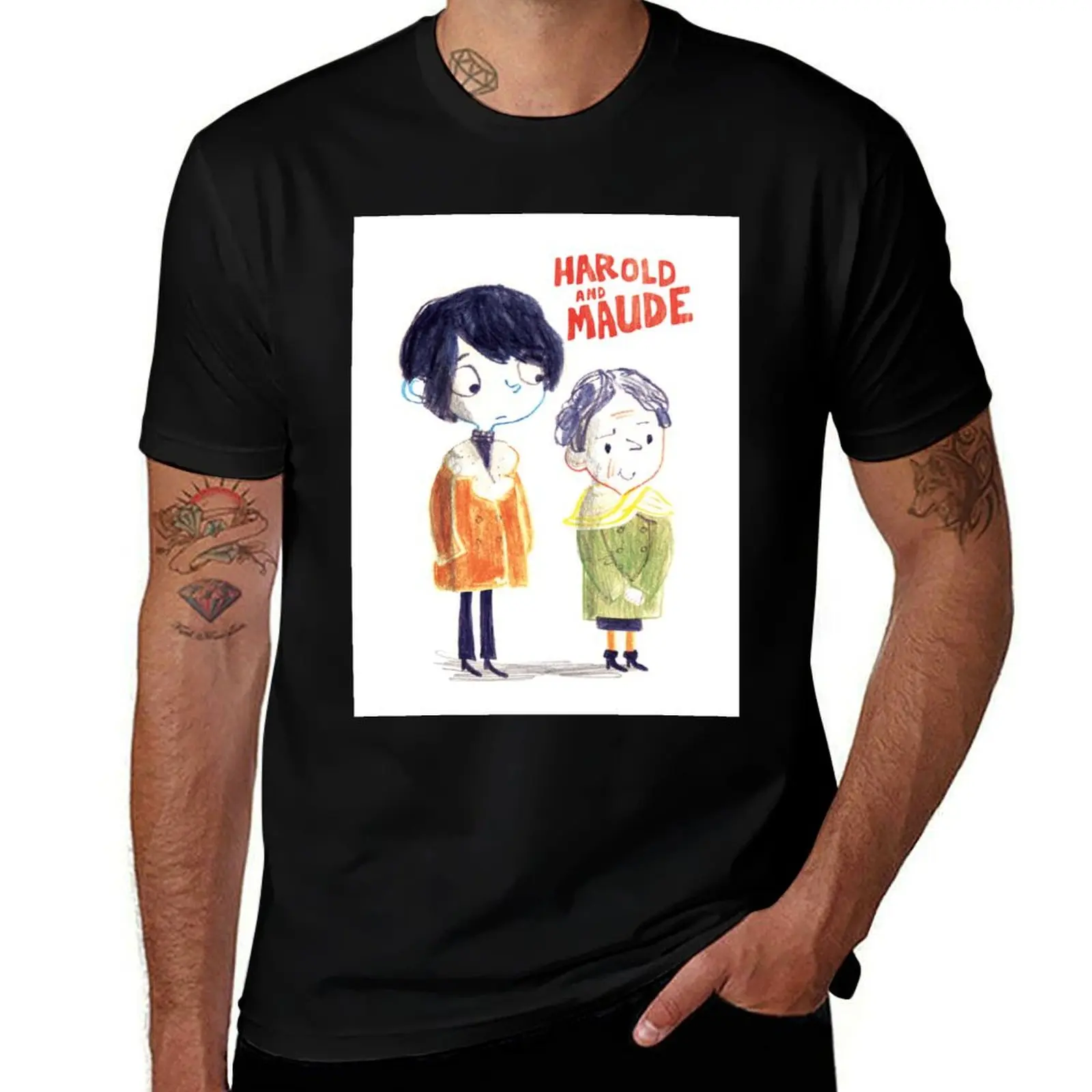 Harold & Maude (Unsigned) T-Shirt Street Art Print Tee Shirt T-Shirt