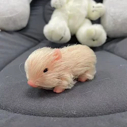 3 Inch New Simulation Soft Silicone Pig Doll Toy Body Hairy Pig Doll Toy Xmas Gift