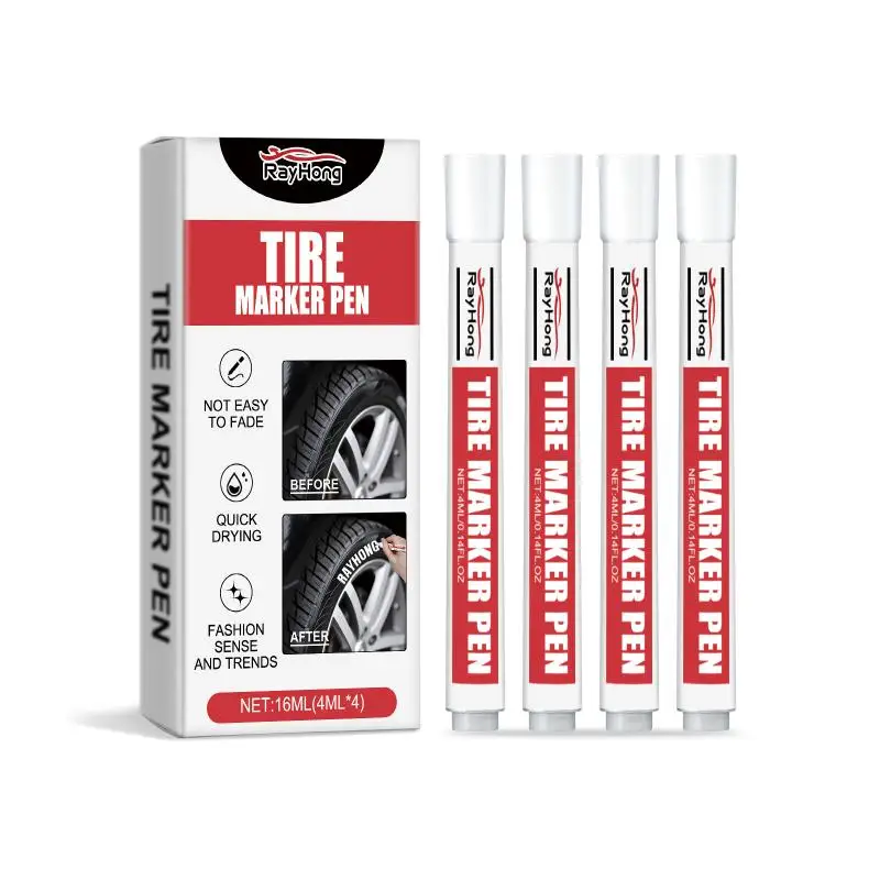 High Visibility White Tire Paint Marker Pen Oil Based Quick Dry For Car Bike Diy Tire Repair Decoration - view 6