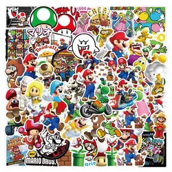 Autocollants de dessin animé Super Mario pour enfants, graffiti étanche, planche à roulettes, ordinateur portable, téléphone, jouets d'anime cool, décalcomanie, 10 pièces, 30 pièces, 50 pièces, 100 pièces