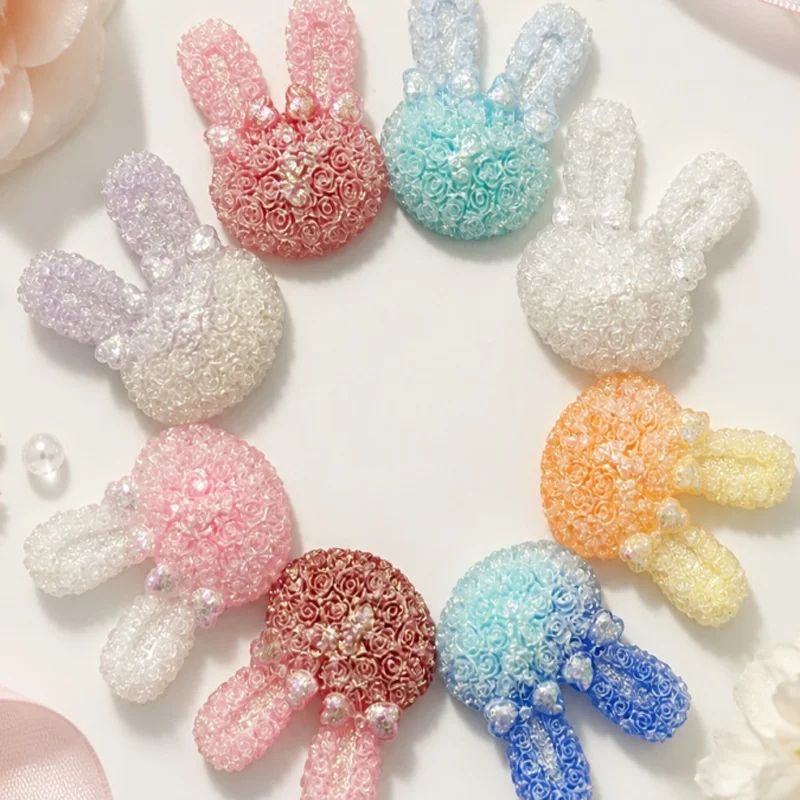 Phone Accessories Clipart - 100 PIÈCES Kawaii Rose Scintillante en
