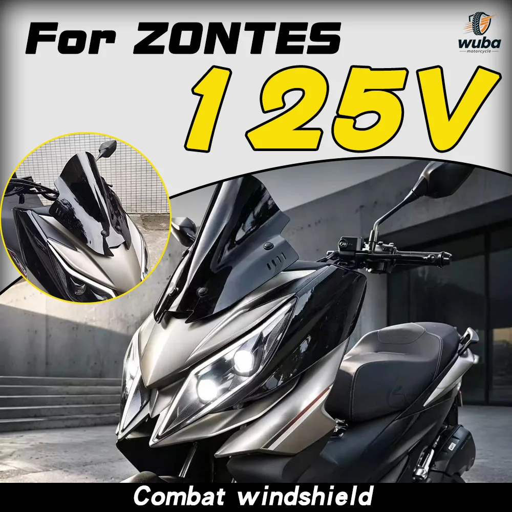 For ZONTES 125V 150V windshield upgrade, second generation modification, combat windshield, front windshield modification parts.