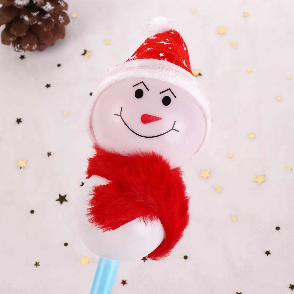 ต้นคริสต์มาสต้นคริสต์มาสแท่งเรืองแสงส่องสว่าง Prop Snowman คริสต์มาสแฟลชบาร์แท่งเรืองแสงบรรยากาศ Snowman Glow Stick