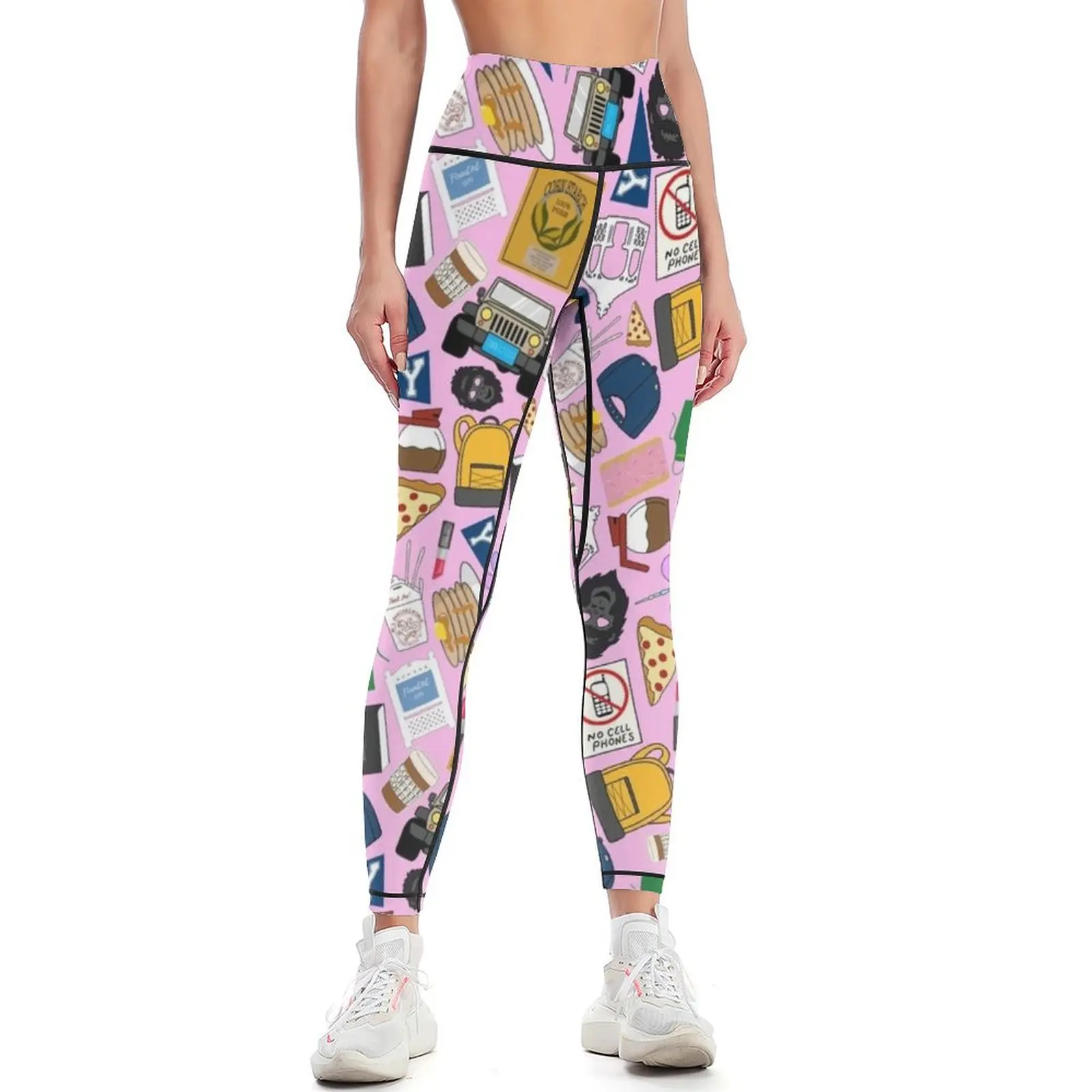 

Ultimate Fan Pattern Icons All Over Print Pink Pack Leggings fitness set gym for physical Women's pants Womens Leggings