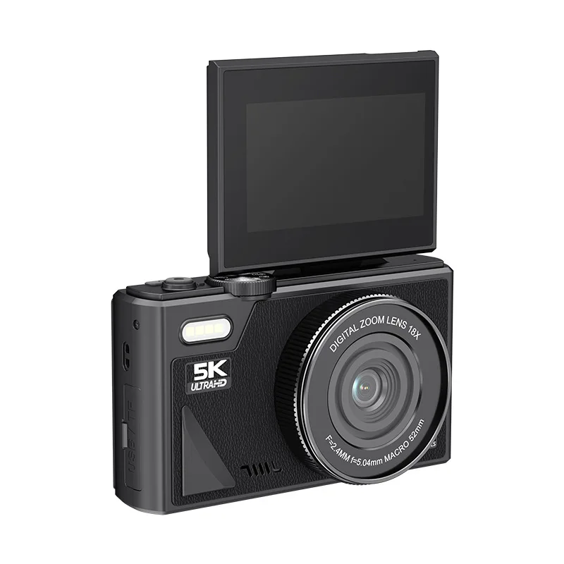 

European Standard Professional Digital Cameras Portable Travel Camcorder with 4K 5K 75MP 18X Digital Zoom Photography Video