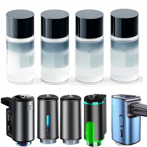 Imagen 2 del producto Difusor de Aroma para coche eléctrico, humidificador de niebla, fragancia, Kit de recarga de aromaterapia, soporte mixto, 4 Uds.