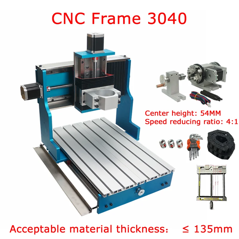 3040 CNC Frame Linear Guideway 3 Axis 4Axis For DIY Engraving Drilling Milling Machine