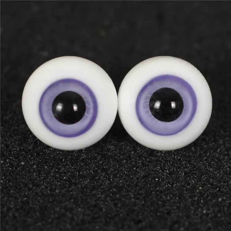 BJD Doll Eyes 12mm16mm Brown Grey 1/3/4 Imitation Glass Eyes 6/4 Pattern Black Eyes