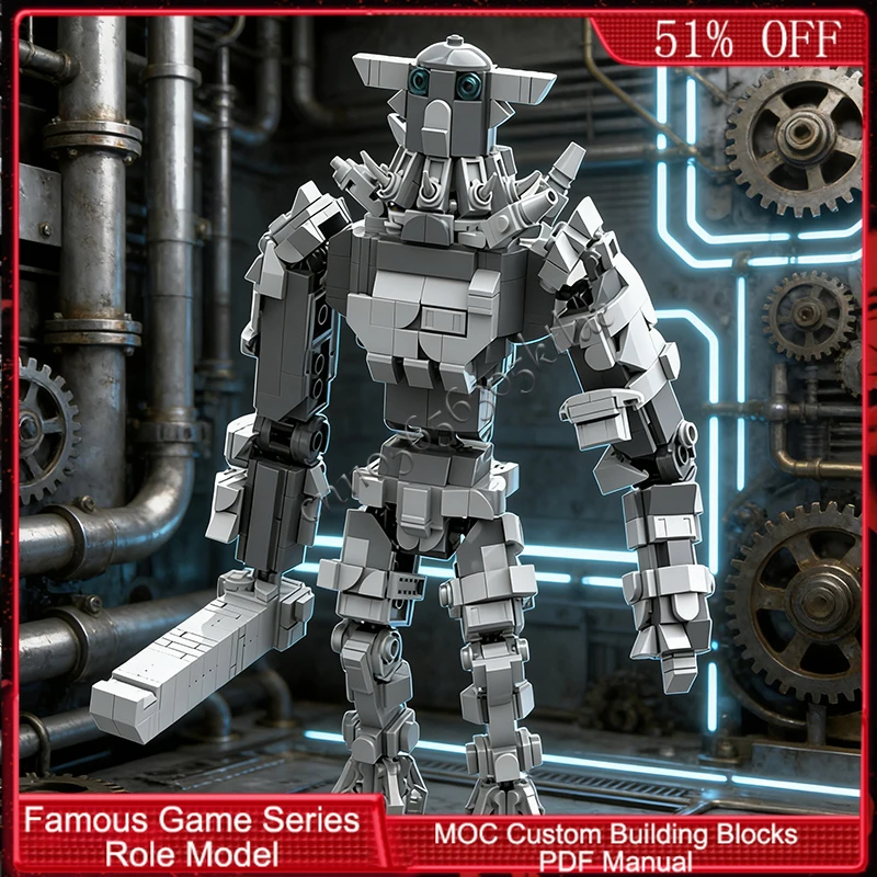 722 ELEMENTY Popularna Seria Postaci z Gier Steel Scribe MOC Personalizowane Modułowe Klocki Konstrukcyjne Popularny Model DIY Zabawka do Składania dla Chłopców Prezent