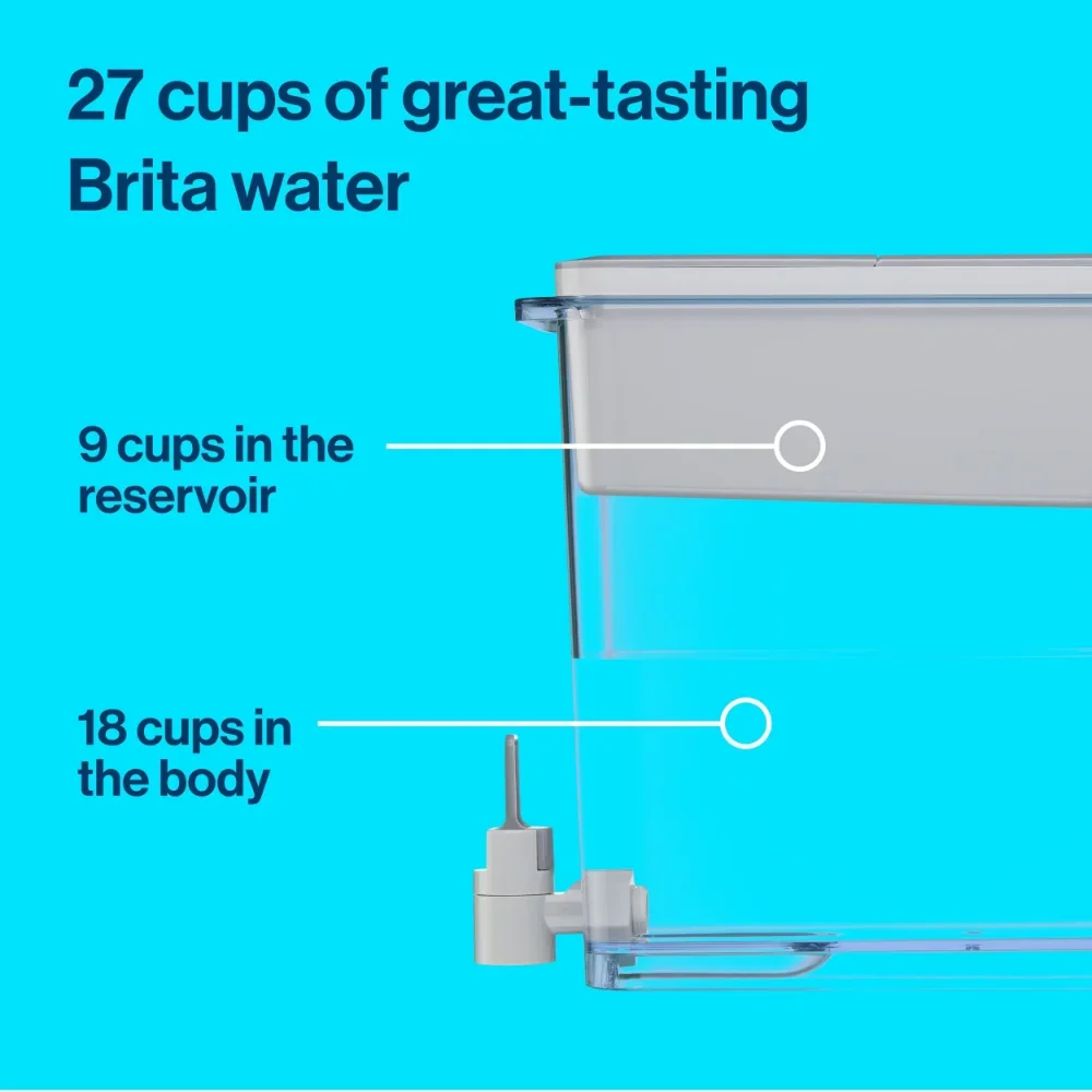 27-Cup szary dozownik do wody, 35034 WateWater System oczyszczania