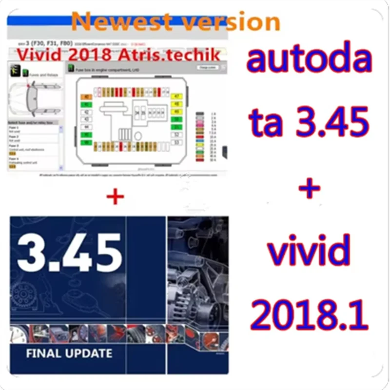 

2024 latest 3.45AutoData Car Software + Vivid Workshop Data Atris-Stakis Technik 2018.01V Multi languages Polish Spanish Li