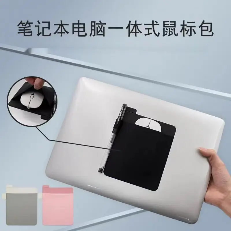 

Tablet Holder Storage Computer Tablet Accessories Organizer Adhesive Laptop Back Storage Bag Multi-Pocket Storage Bag