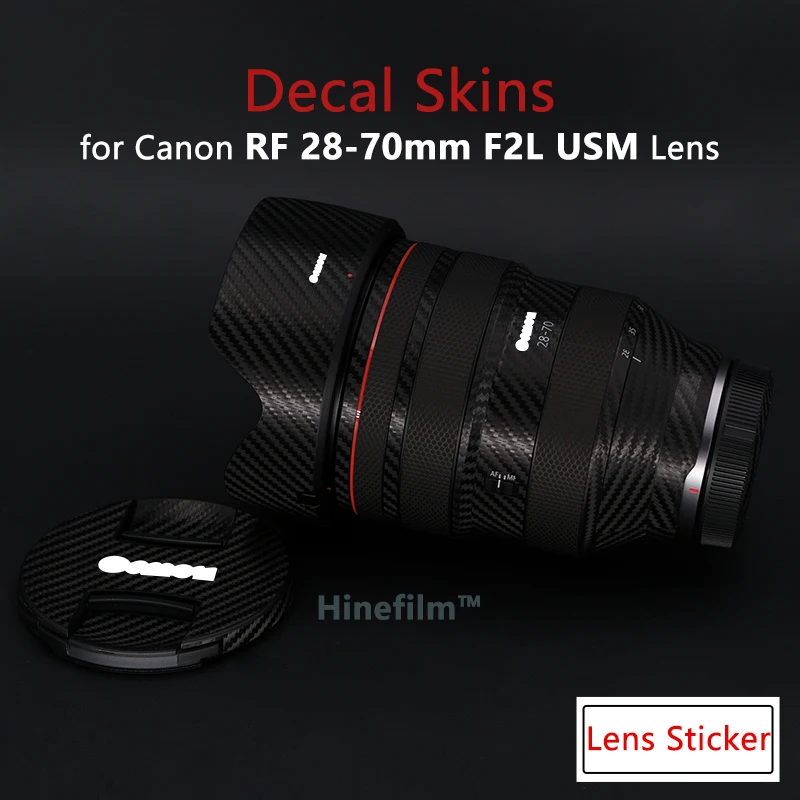 

RF28-70F2 Lens Decal Skins for Canon RF28-70mm F2 L USM Lens Premium Sticker 2870 F2 Lens Anti Scratch Cover Cases