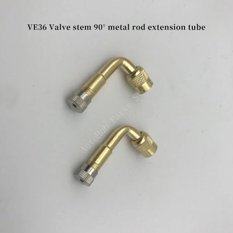 

2PCS VE36 Alloy Metal Tire Valve Extension 90 Degree Air Inflator Adapter for Unicycle Car Motorcycle