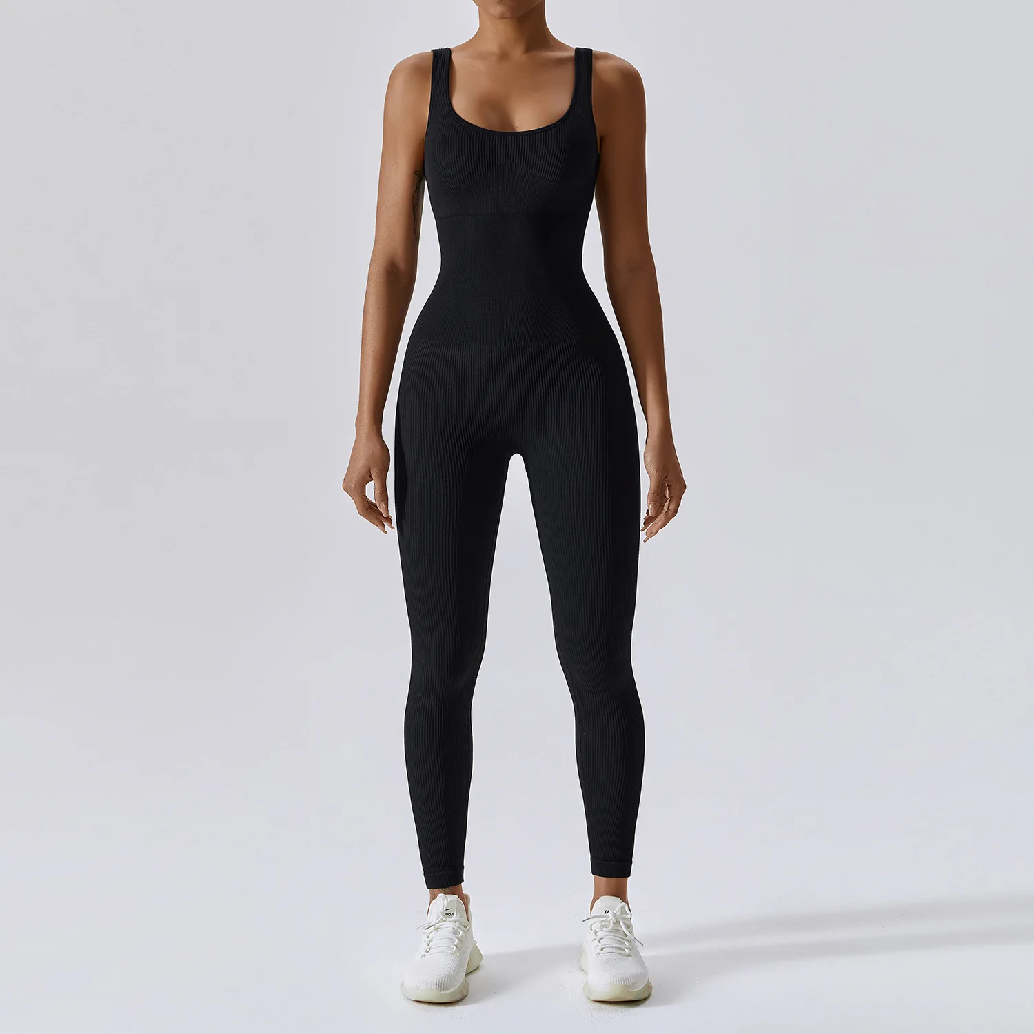 Seamless beautiful back one-piece yoga clothes sportswear breathable tight-fitting hip-lifting sports one-piece fitness clothes