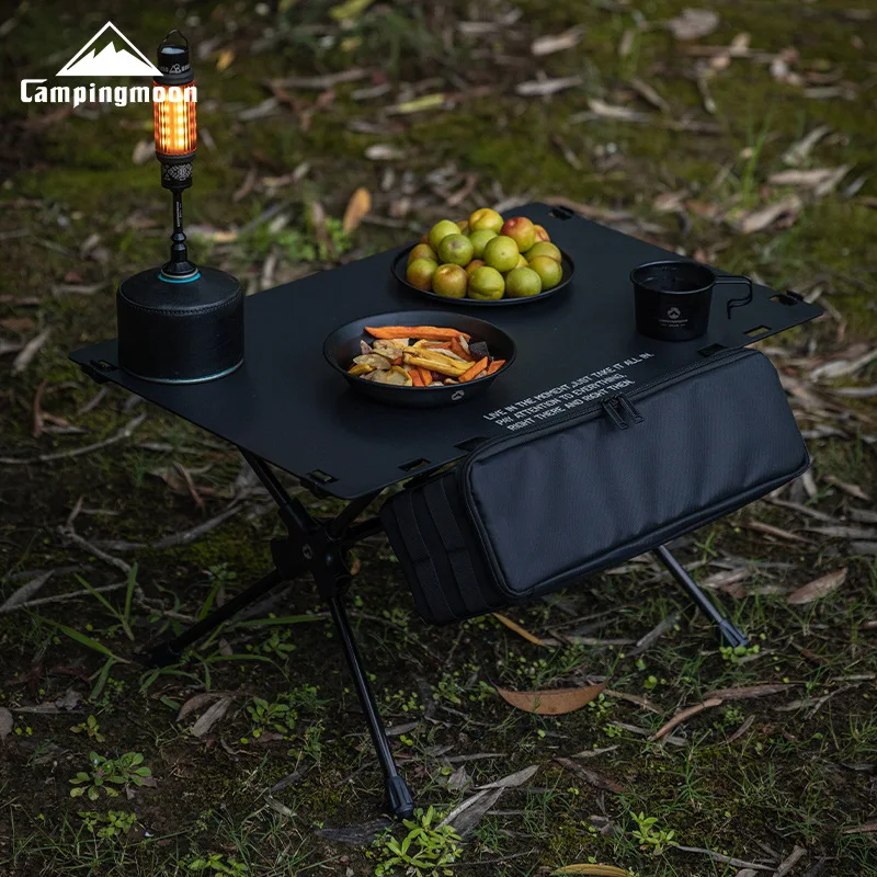 CAMPINGMOON T-510 Aluminum Alloy IGT Tactical Table Camping Storage Rack Outdoor Portable Foldable Table For Picnick