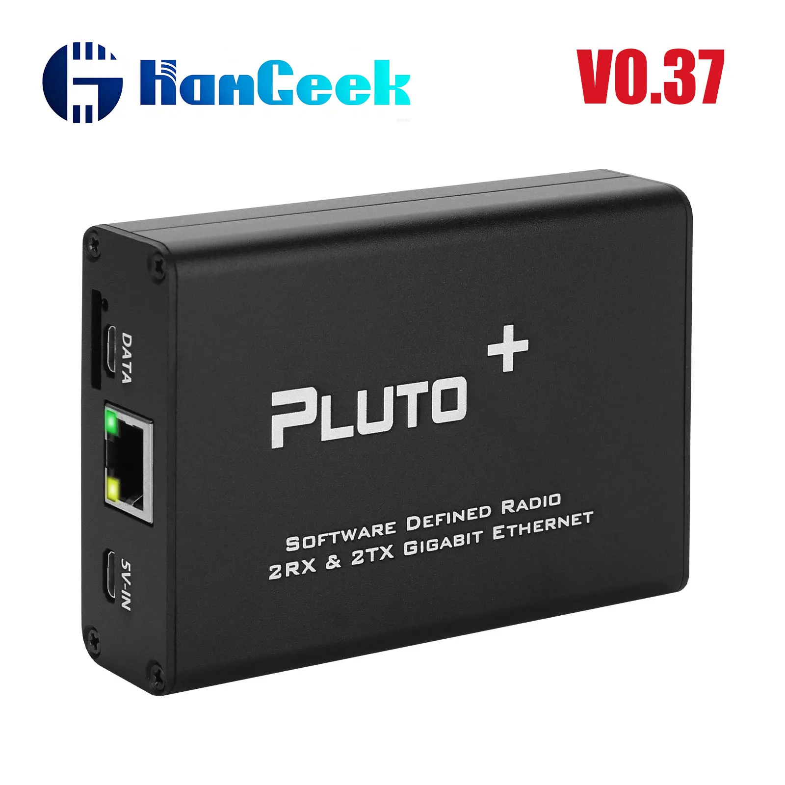 HamGeek Pluto Pro+ Upgraded V0.37 SDR Radio 70MHz-6GHz AD9363 2TX 2RX Transceiver for Gigabit Ethernet