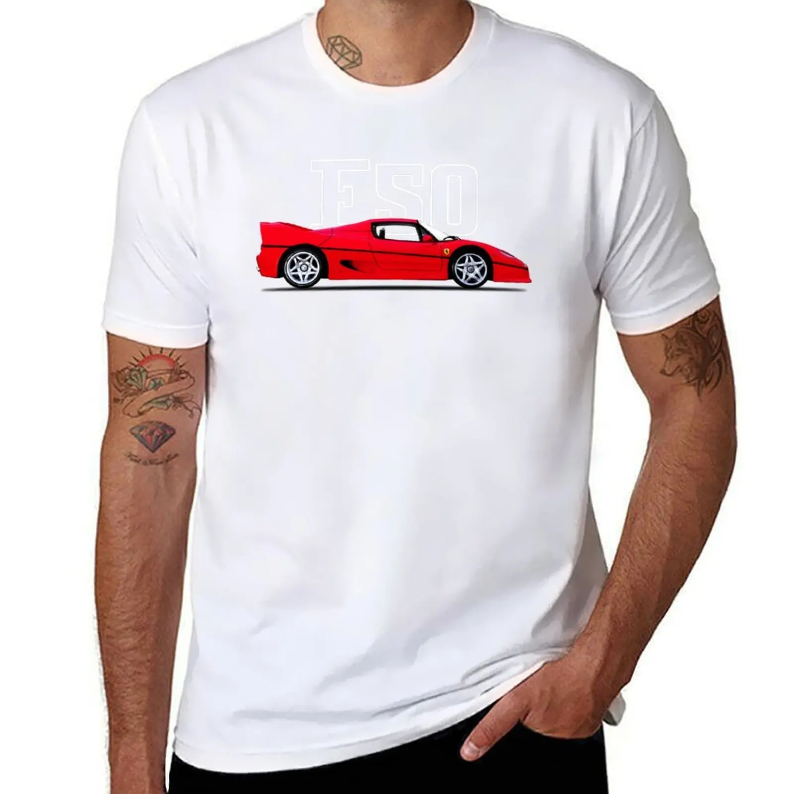 

F50 Supercar T-Shirt men t shirt cotton 100% man t shirts for men T-Shirt