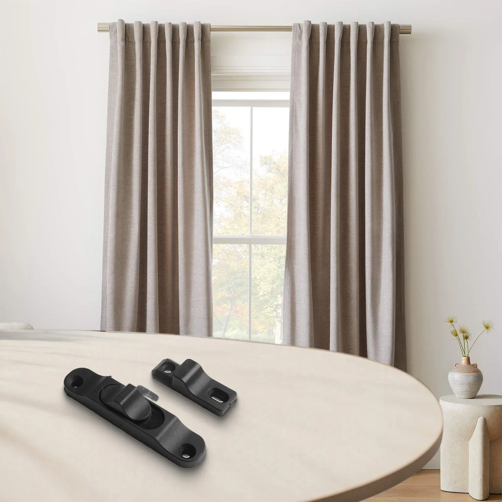 Aluminum Sash Lock Horizontal Lock Sturdy And Strong Easy To Install Home Security Classic Black Design For Aluminum Sash