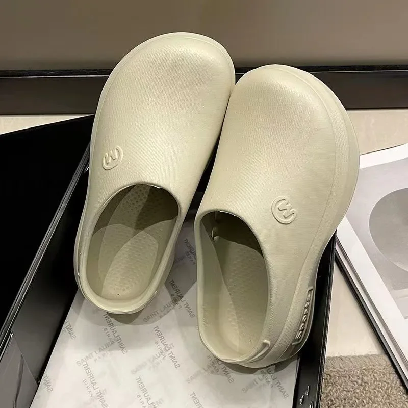 Women Chunky Platform Sandals Clogs Slippers Summer Soft Thick Sole Diy Clogs Garden Shoes Woman Non-Slip Beach Slides Sandals view 4