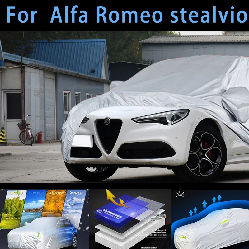 For Romeo stealvio  Car protective cover,sun protection,rain protection, UV protection,dust prevention auto paint protective