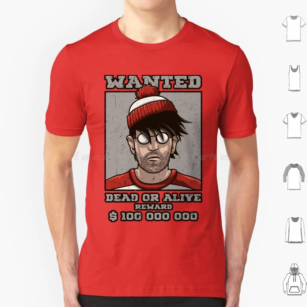 Wanted Wally T Shirt 6xl Cotton Cool Tee Wheres Waldo Wheres Wally Wanted