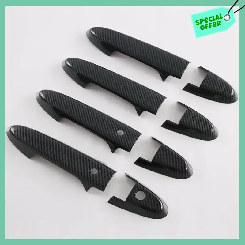 

A03G-Car Exterior Door Handle Cover Trim For Honda City Hatchback 2021-2023 Accessories Carbon Fiber