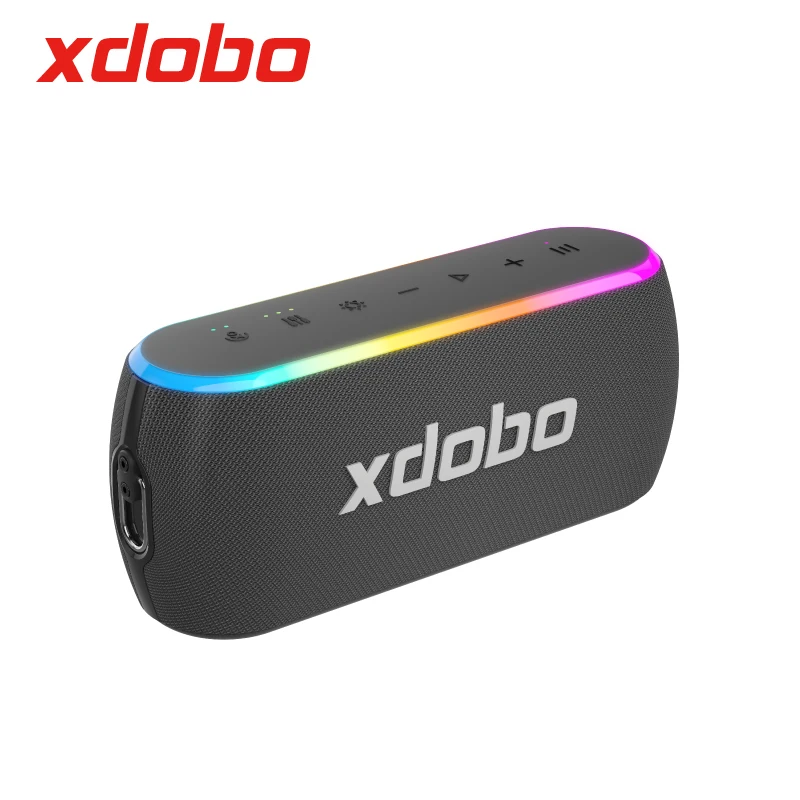 Xdobo X8III 60 واط بصوت عال بلوتوث المتكلم مع صوت ستيريو ، المدمج في بنك الطاقة ، IPX7 مقاوم للماء ، لحزب المنزل في الهواء الطلق