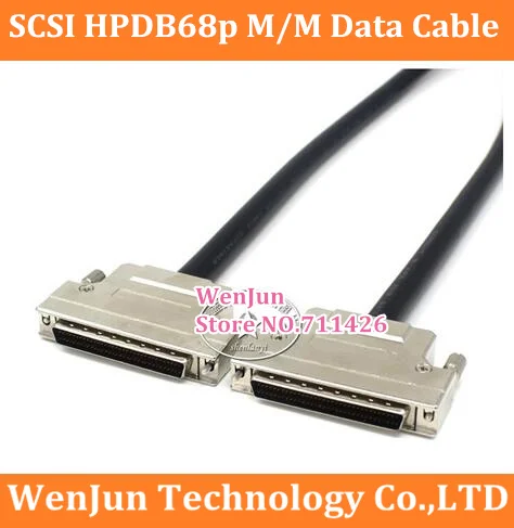 SCSI HPDB68 Male/male Data Cable SCSI68P Male to SCSI68P male Power Cable SCSI DB68 pin Connector  Cable