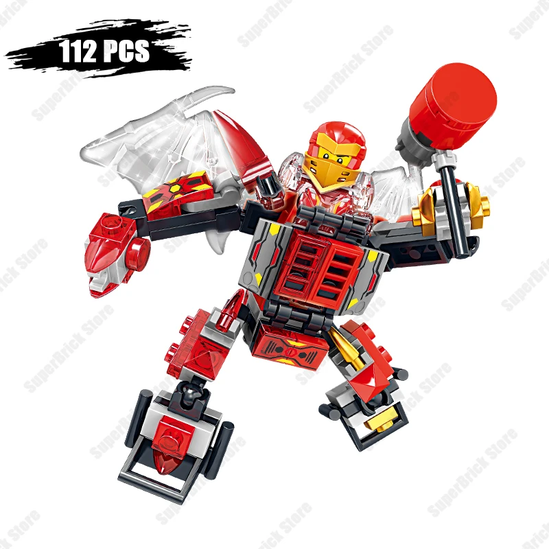 2023 Ninja Mini Action Figures Mech Building Blocks Kits Classics Characters Kai Jay Lloyd Cole Model Bricks Sets Toy Kids Gifts