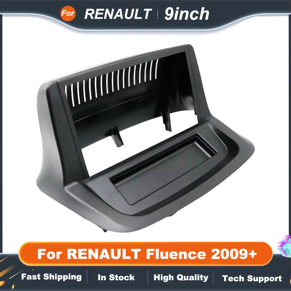 

9 Inch Car Radio Frame For RENAULT Fluence 2009+ Install Facia Console Bezel GPS Adapter Plate Trim Cover Dash Kit