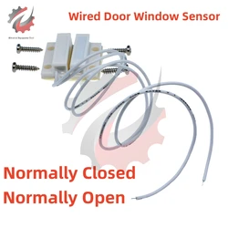 MC-38 Wired Door Window Sensor Detector Magnetic Switch Normally Closed or Normally Open NC/NO for Home Security Alarm System