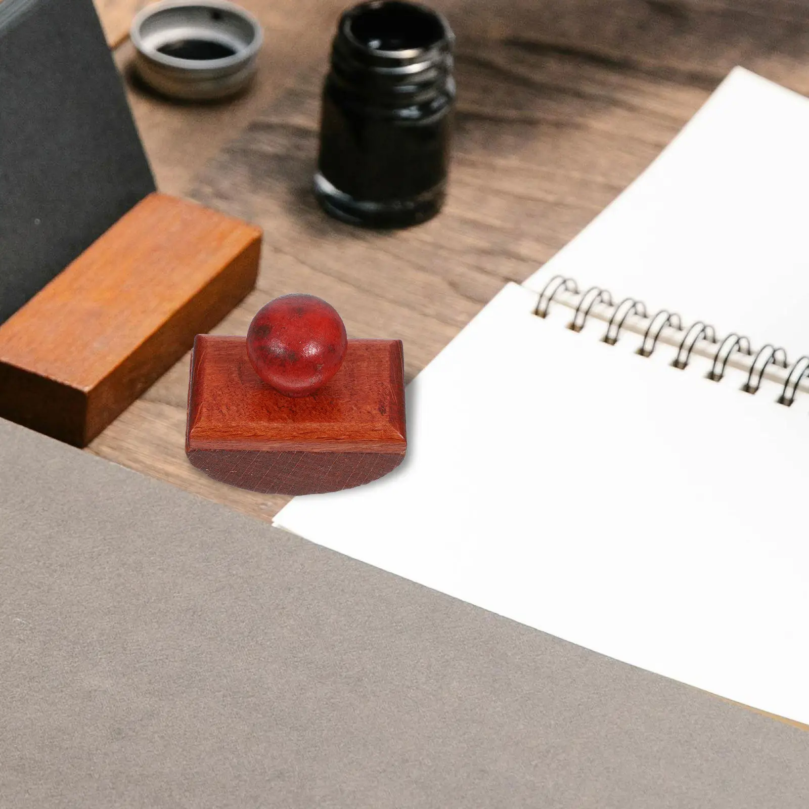 

Wood Rocker Blotter Ink Quick Drying Tool for Fountain Pen Writing Blotting Paper Accessory Lightweight Portable Student School