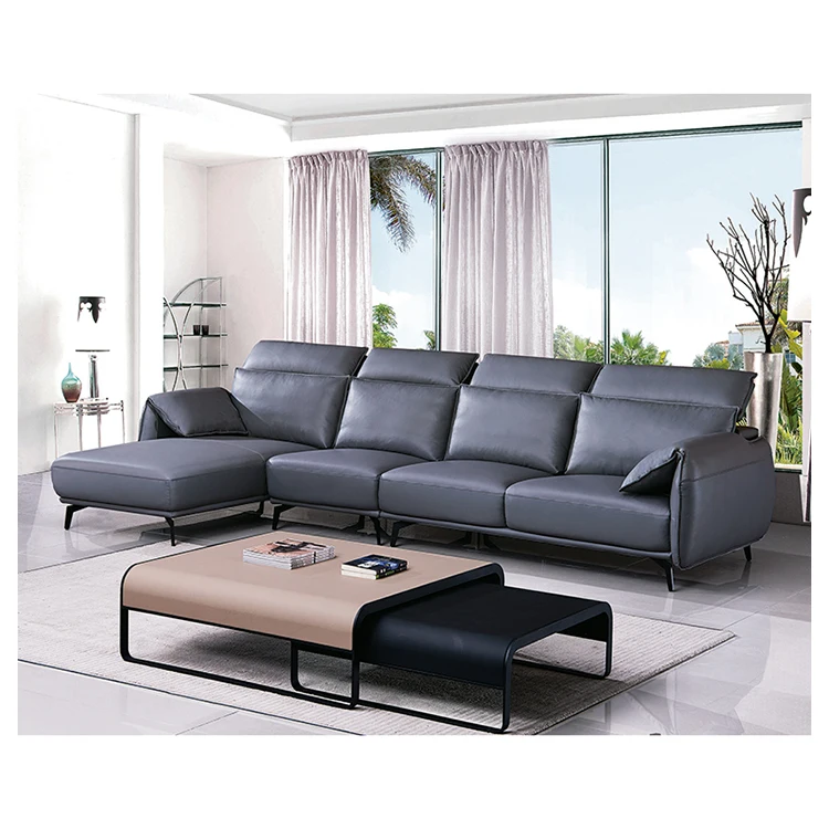 New Arrival Furniture Genuine Leather Manufacture Luxury Living Room Sofas