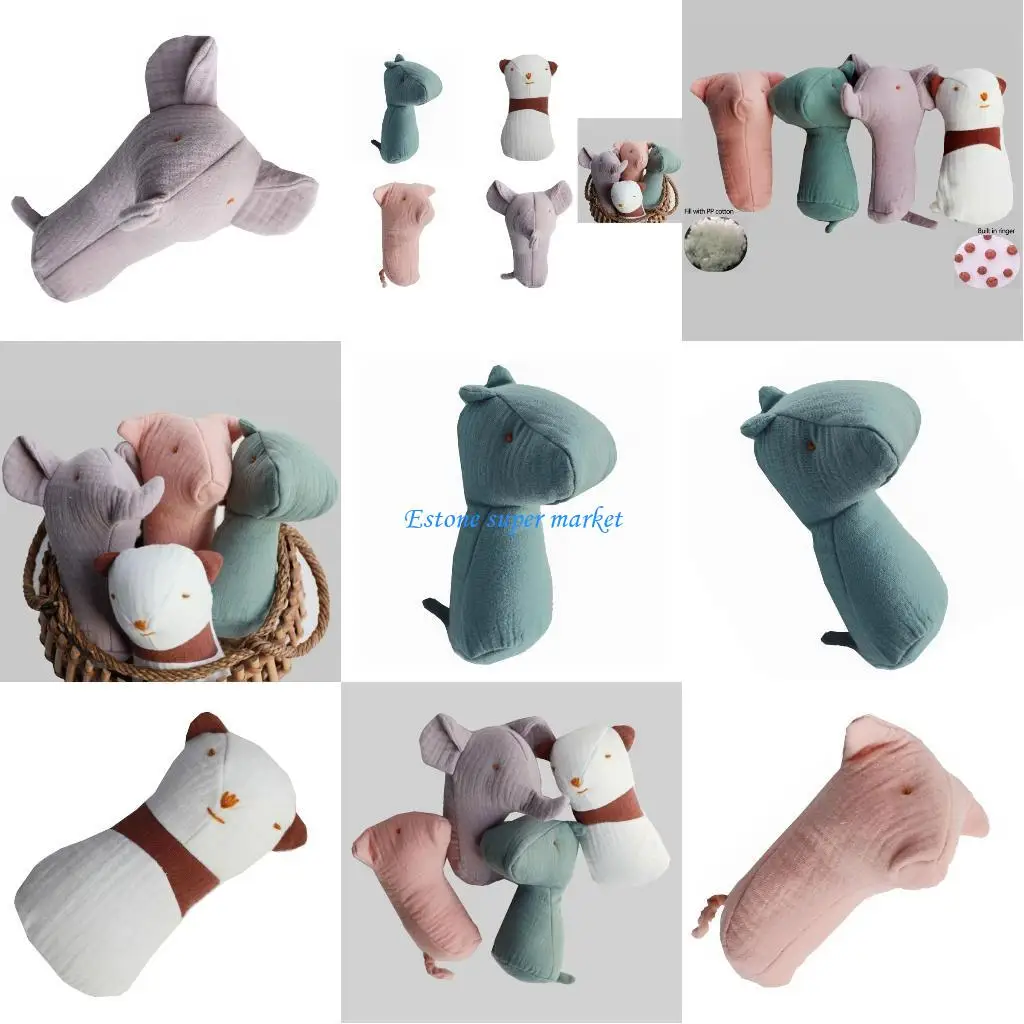 090B Bé Miếng Dán Búp Bê Hoạt Hình Hình Tay Lục Lạc Đồ Chơi Chuông Tay Trẻ Sơ Sinh Mọc Răng Quà Tặng