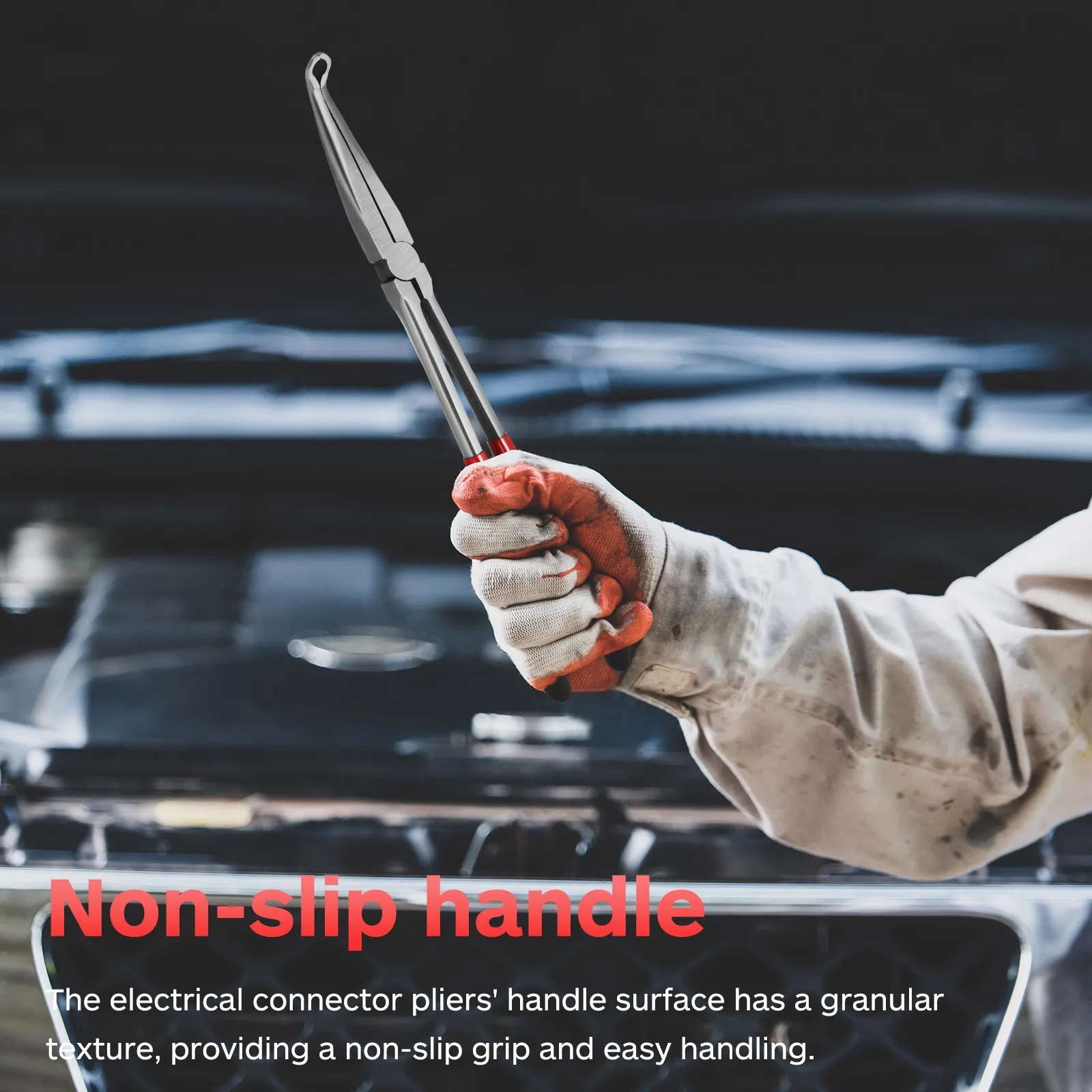 

Long Nose Pliers Curved Head O Shaped Jaws Long Reach Pliers Electrical Disconnect Plier Electrical Connector Tool Repairing