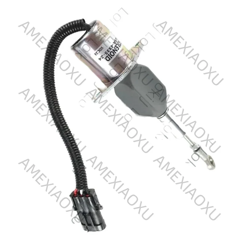 Loki J3930234 SA-4335-24 24v Fuel Shutdown Solenoid Replacement for Volvo Excavator  Shut Off Solenoid Switch with 3 Months Warr