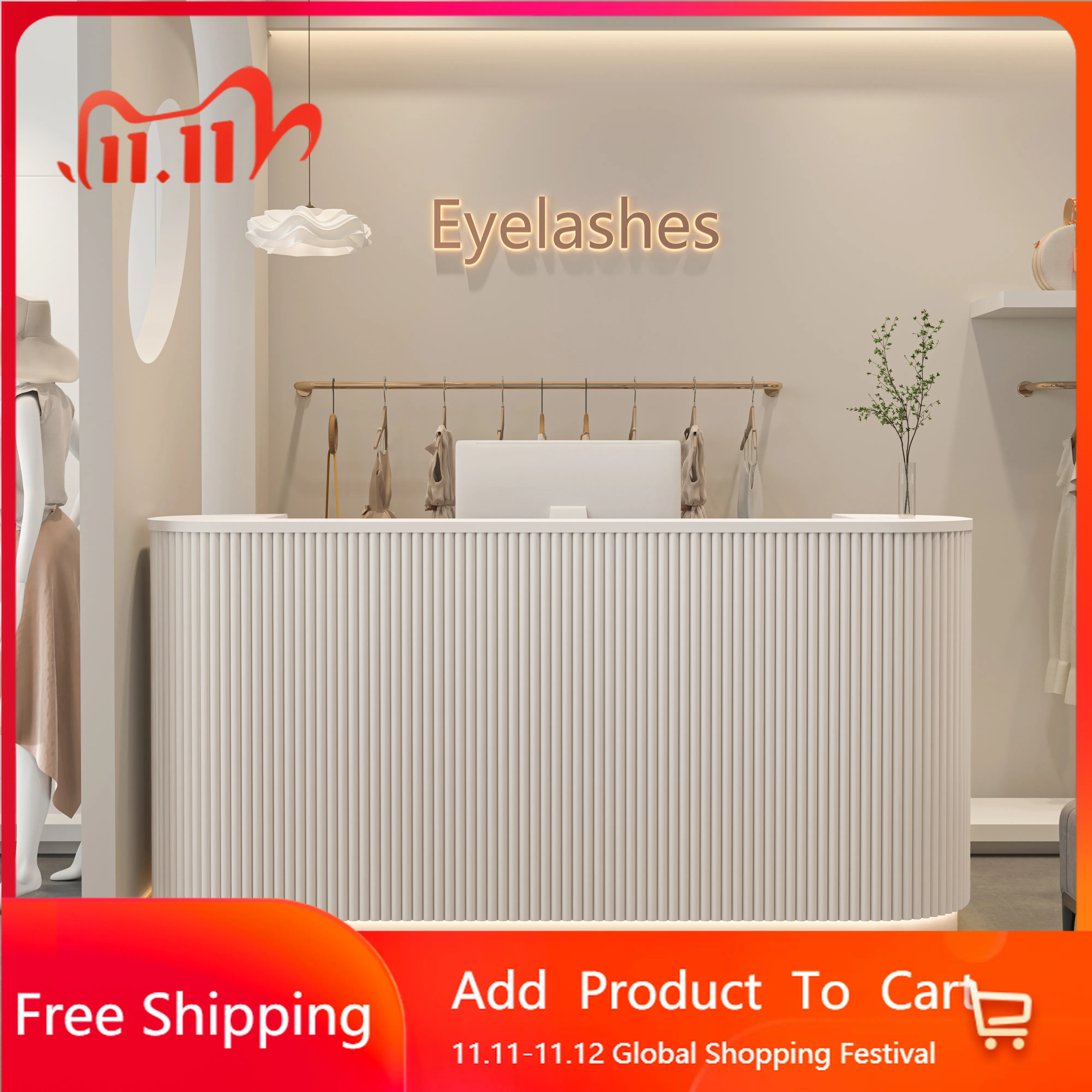 

Elegant Modern Reception Desks Promotion Welcome Stands Luxury Commericial Reception Desks Design Checkout Bureau Furniture