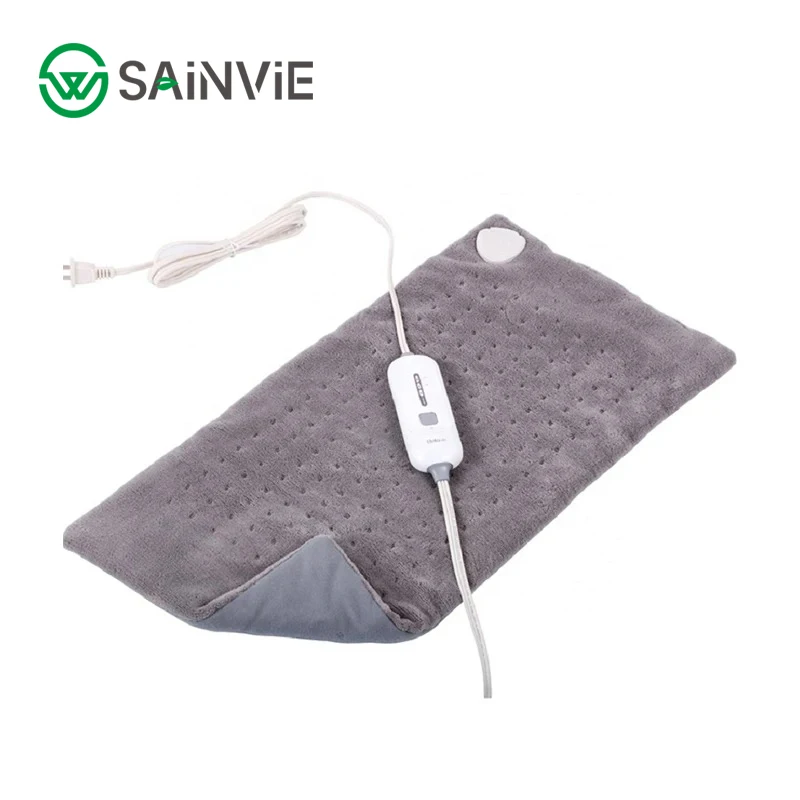 12x24 ''XL Large 2LBS Pad riscaldante ponderato in vetro 110V US Plug cuscinetti riscaldanti elettrici a bassa tensione per alleviare il dolore alla schiena scaldavivande