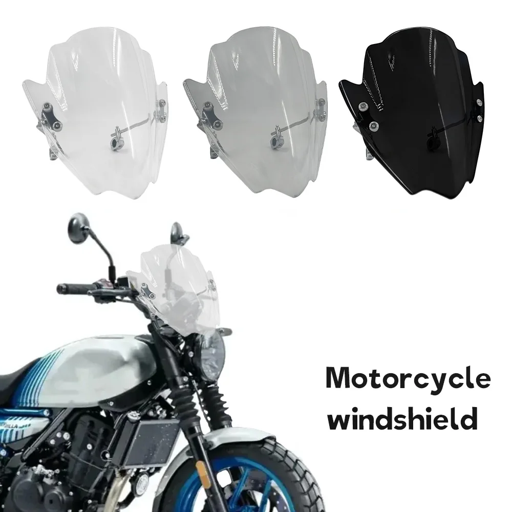 

For Royal Enfield Guerrilla 450 New Adjustable Windshield Universal Motorcycle Windscreen Deflector Diameter 22MM 25MM 28MM