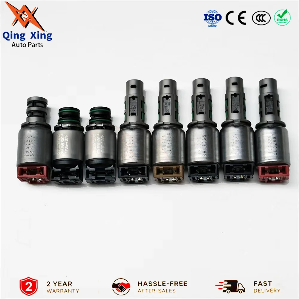 8-Piece A6MF1 A6MF2 A6LF1 A6LF2 A6LF3 Automatic Transmission Solenoid Valve Set for Hyundai Sonata Kia Sorento Chevrolet I30